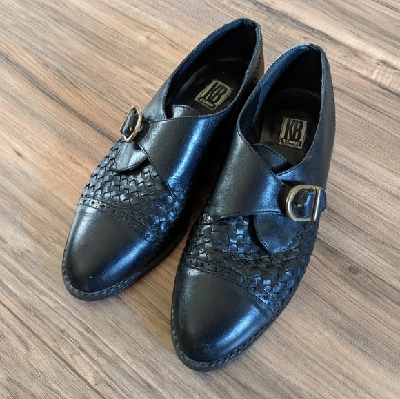Vintage Shoes - 💣Vintage Leather Oxford Slip Ons💣Size 9